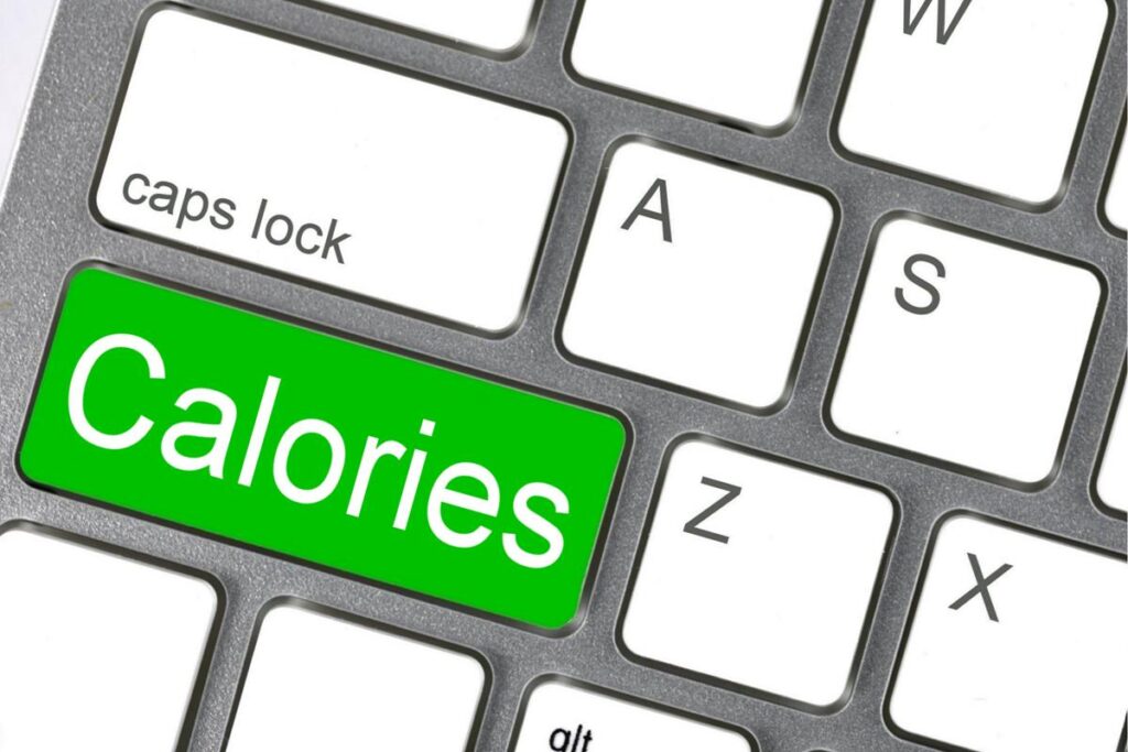 illustration showing calorie intake versus calories burned for weight loss
