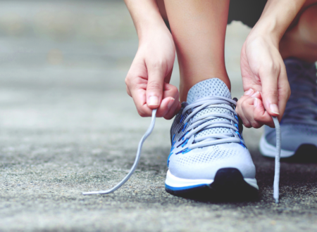 Person improving metabolism through exercise sleep and daily movement