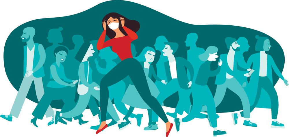 Physical symptoms of social anxiety like sweating, blushing, and rapid heartbeat