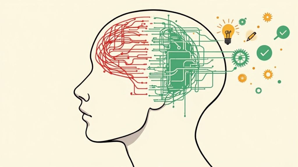 Person resting after a panic attack feeling tired and emotionally drained